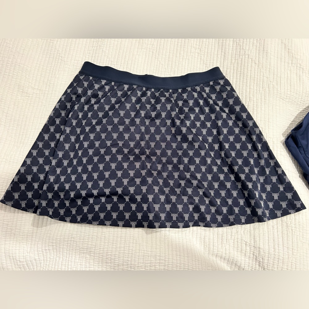 Tory Sport navy pattern tennis or golf skirt